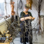 Claire Lee in her studio 2018